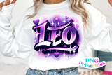 Leo Airbrushed | Zodiac PNG File