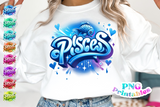 Pisces Airbrushed | Zodiac PNG File
