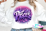 Pisces Airbrushed | Zodiac PNG File