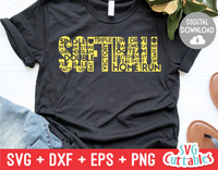 Softball Word Art | svg Cut File
