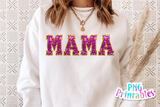 Sequin Sport Alphabet png Hot Pink and Gold