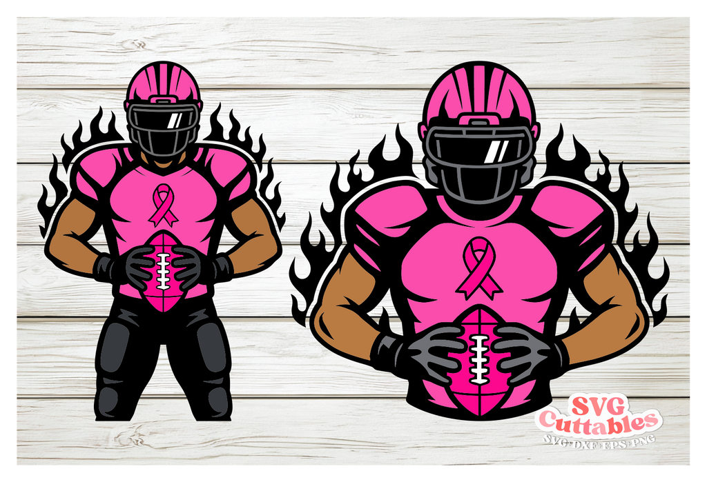 Breast Cancer Awareness Football | SVG Cut File