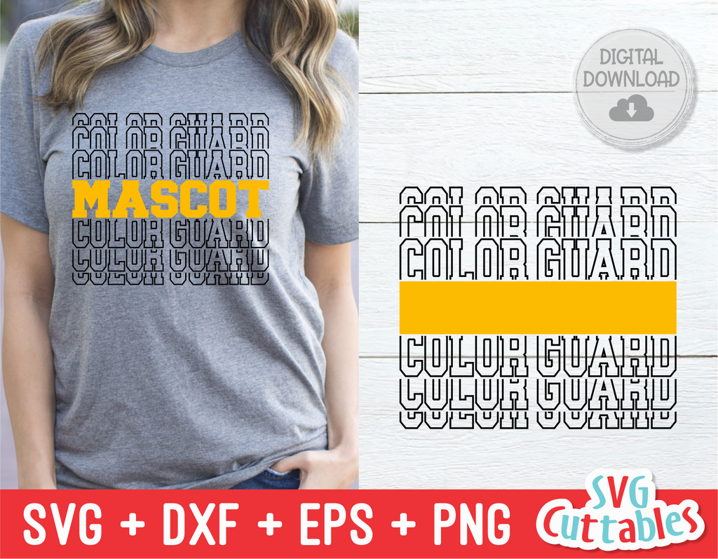 Color Guard Template 0010 | SVG Cut File