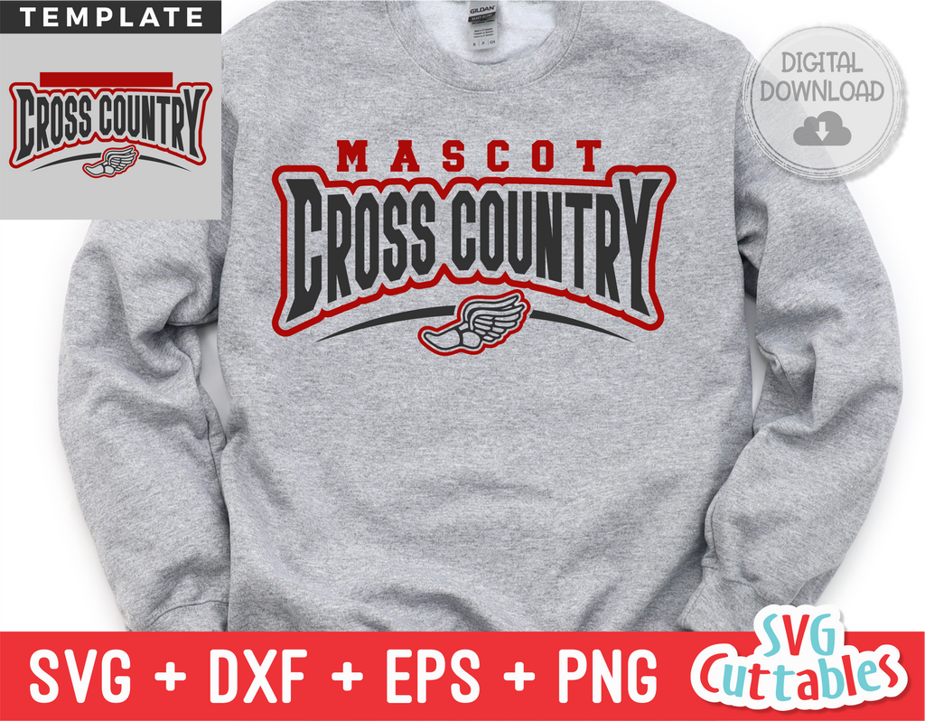 Cross Country Template 0010 | SVG Cut File