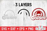 Swim Template 0012 | SVG Cut File