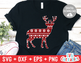 Deer with Sweater Print | Cut File