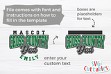 Cross Country Template 0014 | SVG Cut File