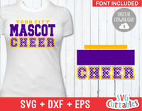 Cheer svg Template 0015, svg cut file