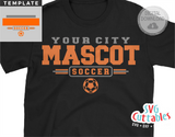 Soccer Template 0016 | SVG Cut File