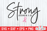 Strong | Breast Cancer Awareness | SVG Cut File