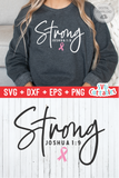 Strong | Breast Cancer Awareness | SVG Cut File