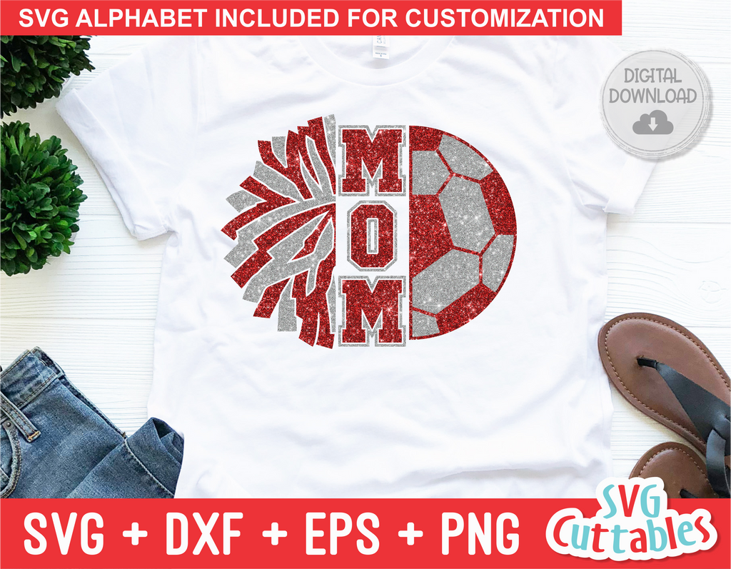 Soccer Mom and Cheer Mom | SVG Cut File