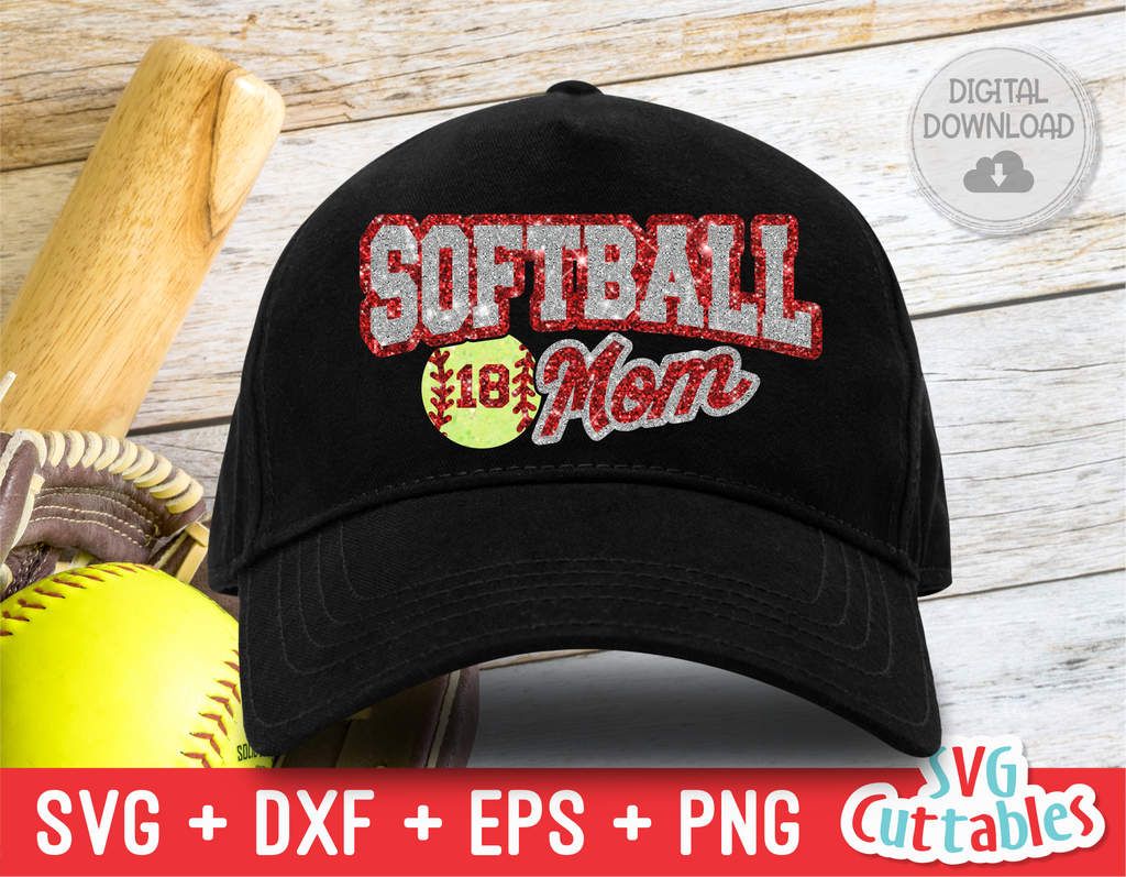 Softball Template 0019 | SVG Cut File
