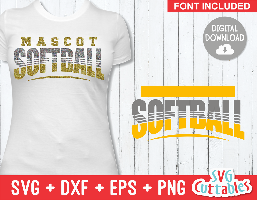 Softball Template 0019