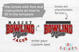 Bowling Mom Template 001 | Bowling SVG