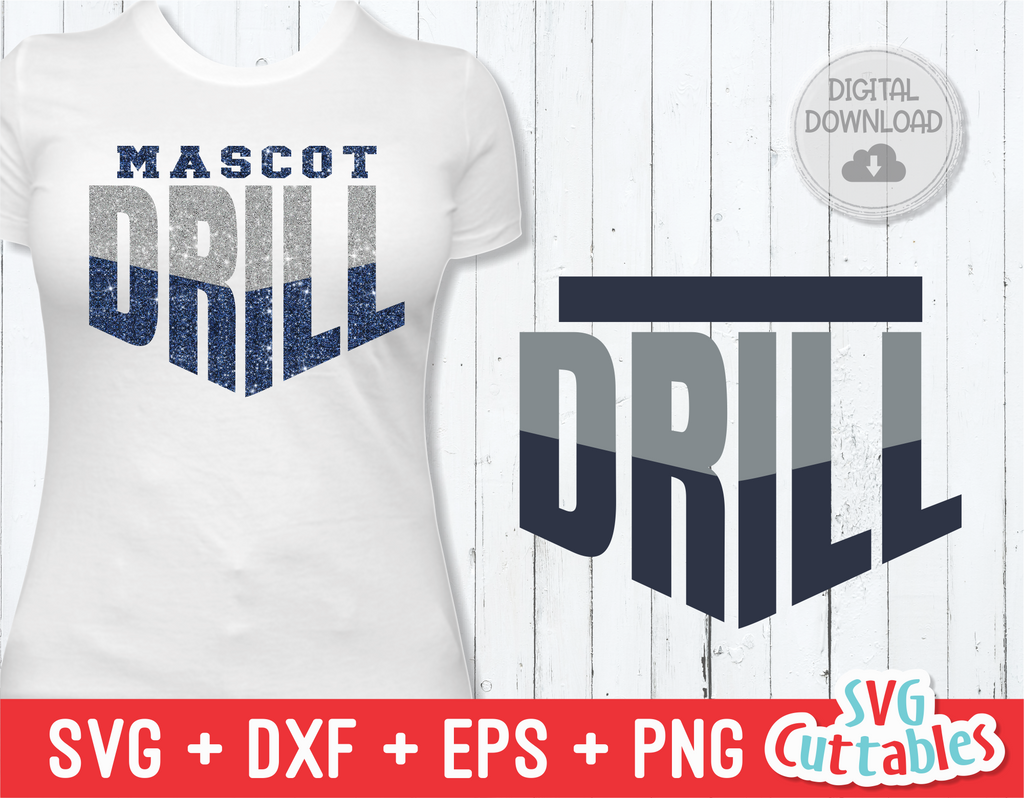 Drill Team Template 001 | SVG Cut File