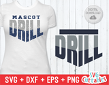 Drill Team Template 001 | SVG Cut File
