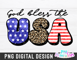 God Bless The USA | PNG Print File