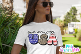 God Bless The USA | PNG Print File