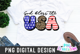God Bless The USA | PNG Print File