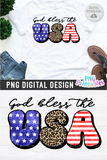 God Bless The USA | PNG Print File