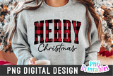 Merry Christmas Plaids | Sublimation PNG