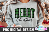 Merry Christmas Plaids | Sublimation PNG