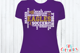 Soccer Word Art | SVG Cut File