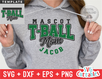 T-Ball Mom Template 001 | SVG Cut File