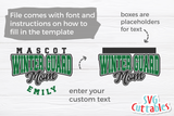 Winter Guard Mom Template 001 | Color Guard SVG