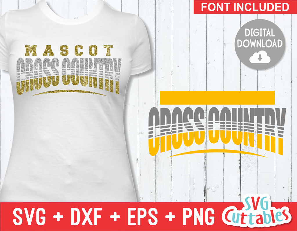 Cross Country Template 001 | SVG Cut File