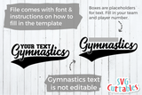 Gymnastics Template 0021 | SVG Cut File