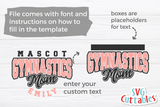 Gymnastics Template 0022 | SVG Cut File