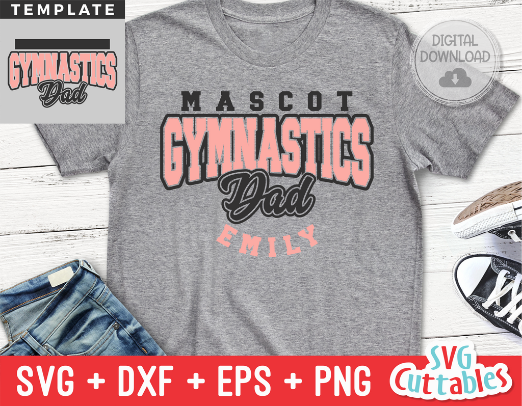 Gymnastics Template 0023 | SVG Cut File