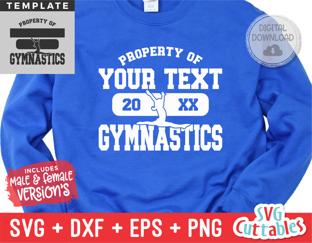 Gymnastics Template 0024 | SVG Cut File