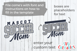 Soccer Template 0025 | SVG Cut File