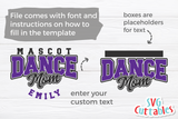 Dance Template 0026 | SVG Cut File