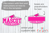 Cheer Template 0026 | SVG Cut File