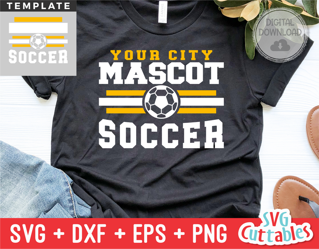 Soccer Template 0026 | SVG Cut File