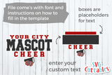 Cheer Template 0028 | SVG Cut File