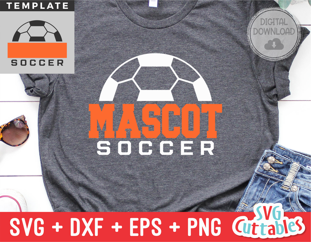 Soccer Template 0028 | SVG Cut File