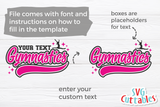 Gymnastics Template 0029 | SVG Cut File