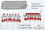 Cheer Template 0029 | SVG Cut File