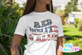 Red White and Blue | PNG Print File