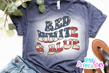 Red White and Blue | PNG Print File