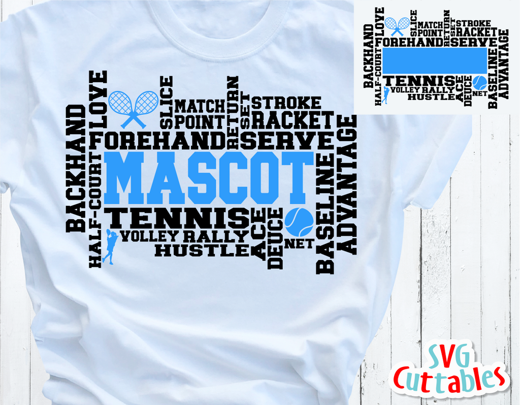 Tennis Word Art