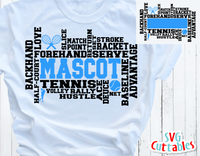 Tennis Word Art
