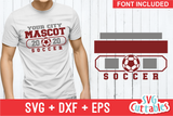 Soccer Template Bundle 1 | SVG Cut File