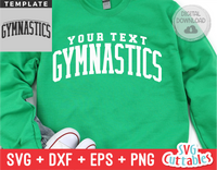 Gymnastics Template 0030 | SVG Cut File