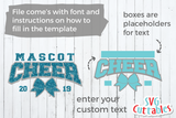 Cheer Template 0030 | SVG Cut File